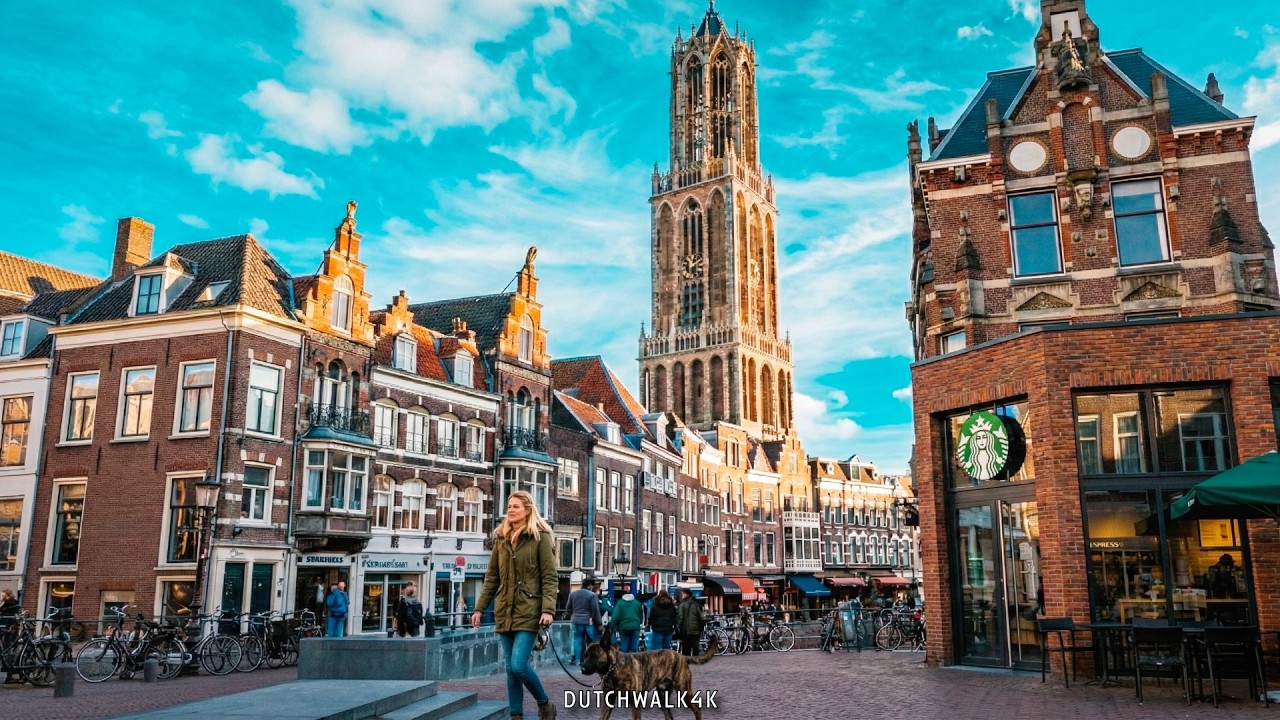 Utrecht 4K Walking Tour | Exploring the Most Beautiful City in Holland