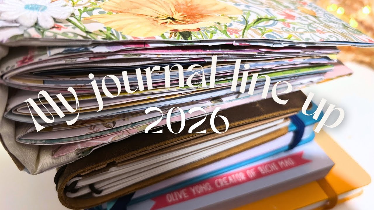 My 2026 Journal Lineup! | Journaling ideas, Junk journaling