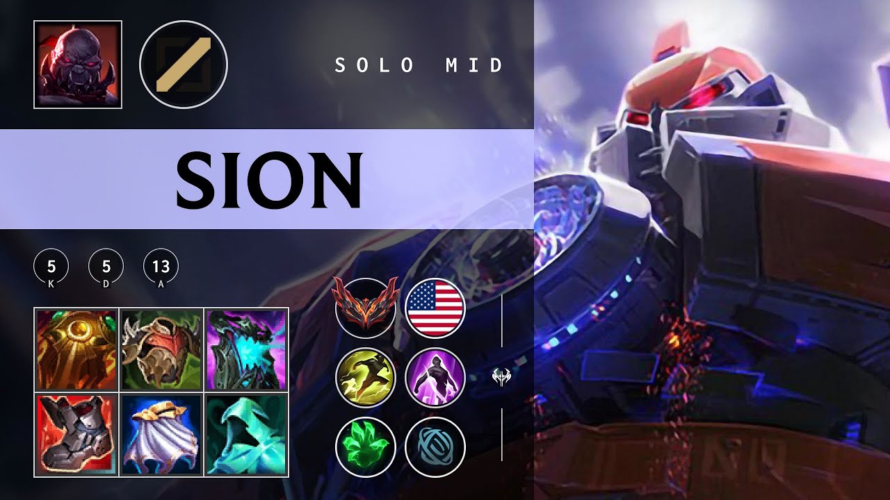 Sion Mid vs Yone - NA Grandmaster Patch 25.22
