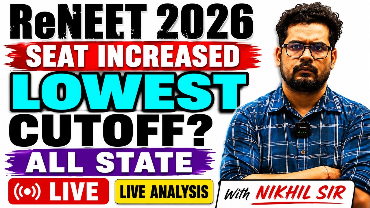 ReNEET 2026 LIVE | Lowest Cutoff Ever? | MBBS Seat Increase Impact | All State Cutoff Discussion