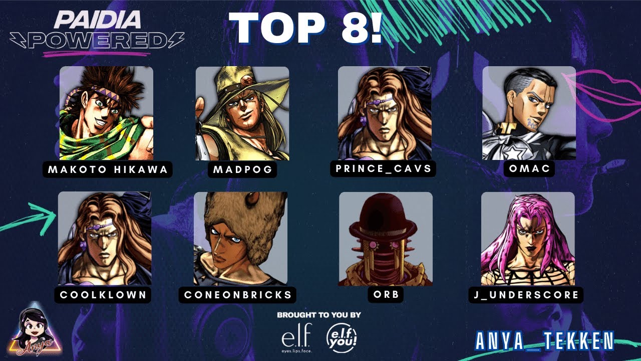 PAIDIA POWERED WEEK 6 | Jojo's All Star Battle R Tournament Top 8