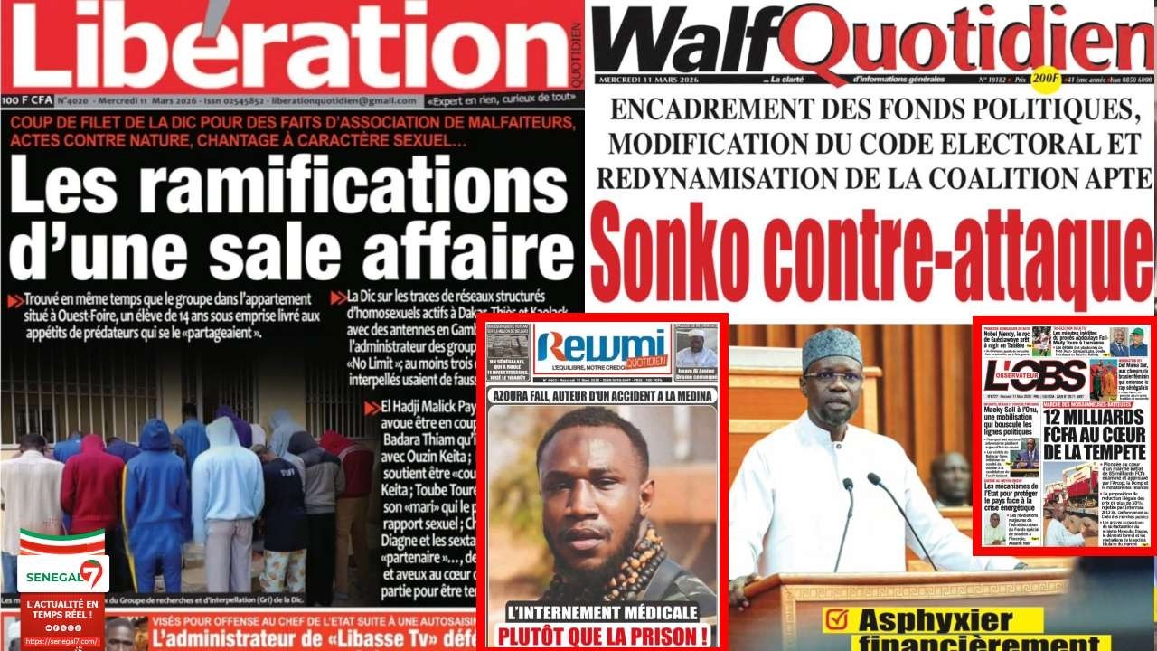 🛑Revue de Presse (Wolof) Sénégal7 du Mercredi 11Mars 2026 avec Abdou Leye Ndiaye…