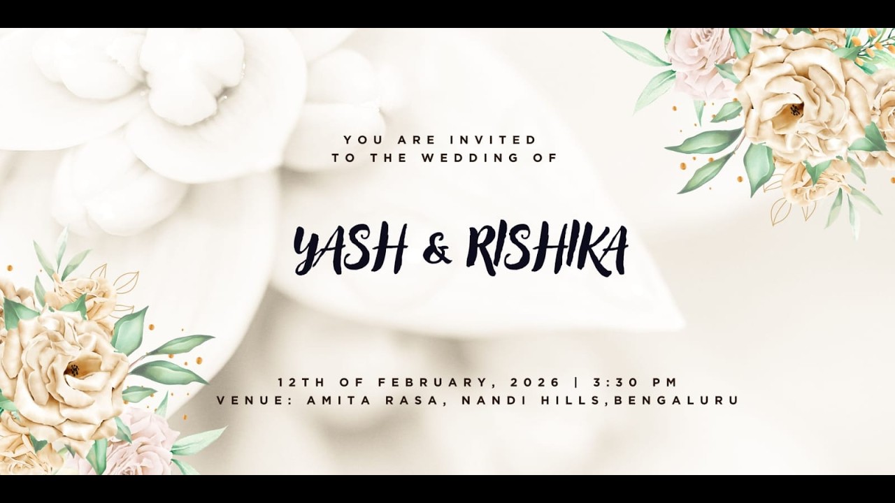 Wedding live YASH with RISHIKA  || 12th February 2026