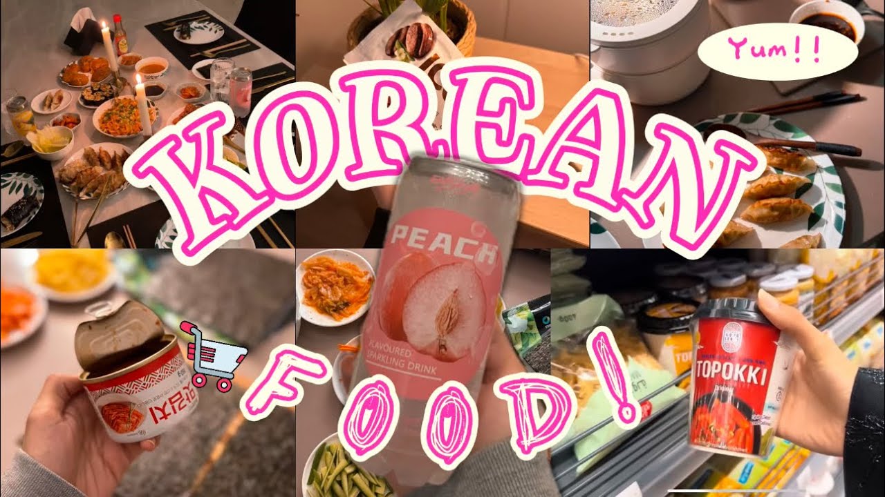 رحلتي في عالم الاكل الكوري! من البقالة للطبخ 😋🇰🇷 ، المفاجأة في النتيجه🤯
