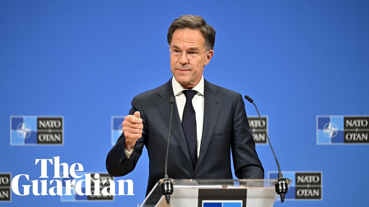 Nato secretary-general Mark Rutte holds news conference in Brussels - watch live