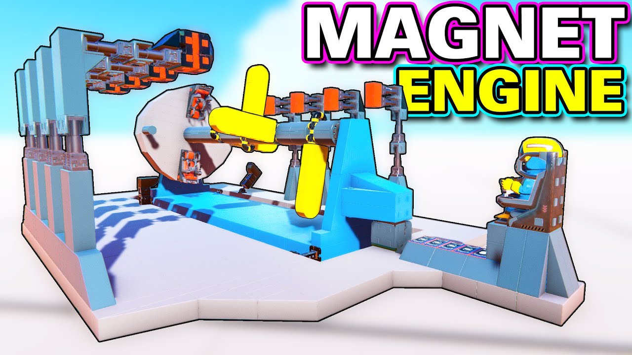 Building a Magnet Powered Rotary Engine in Trailmakers!
