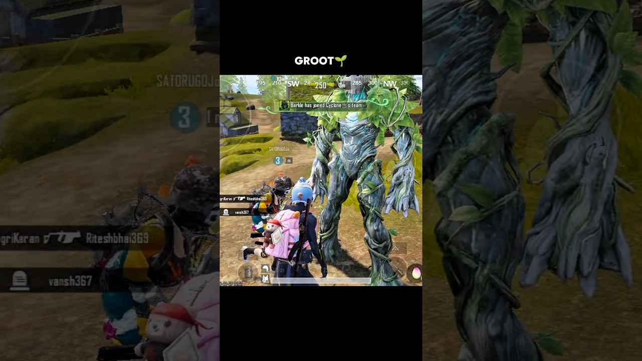 WE ARE GROOT🌱❤️ #bgmishorts #youtubeshorts #shortvideo #bgmi #bgmifunnycontent