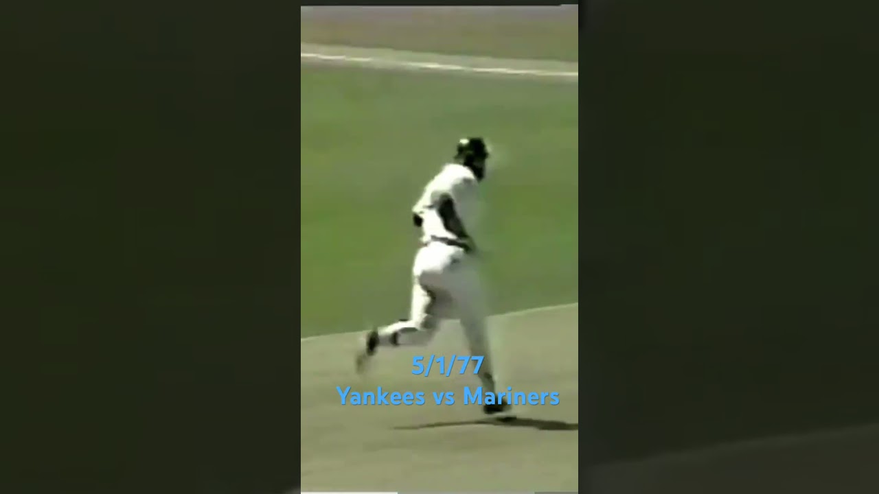 Yankees vs Mariners clip from 1977#nyc#seattle#baseball#flashback#throwback#