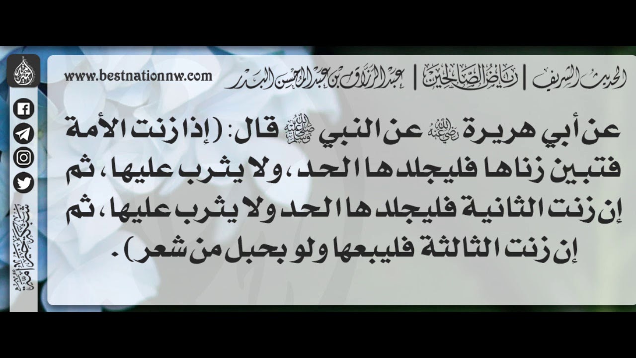 242 -  شرح حديث إذا زنت الأمة فتبين زناها فليجلدها الحد ولا يثرب عليها - الشيخ : عبدالرزاق البدر