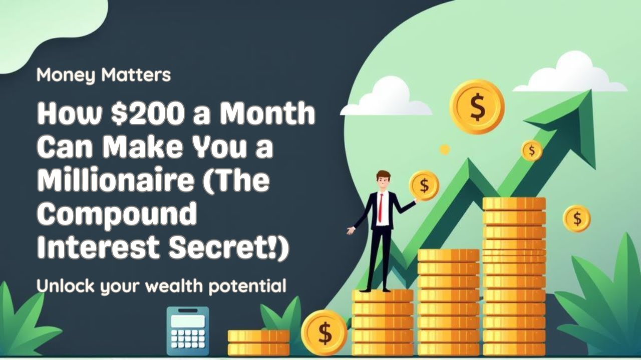 How $200 a Month Can Make You a Millionaire (The Compound Interest Secret!) #WealthBuilding