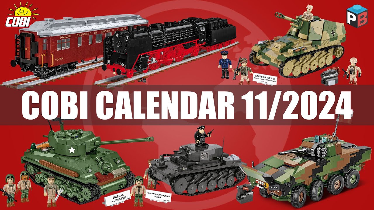 📅 November premieres from COBI - 11/2024 -  Tanks, trains, planes, cars #cobi #bricks