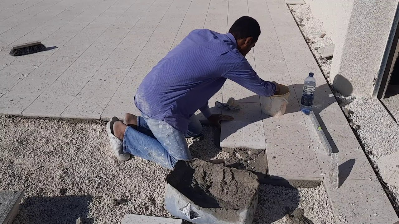 طريقة عمل فاصل التمدد لبلاط السطح
