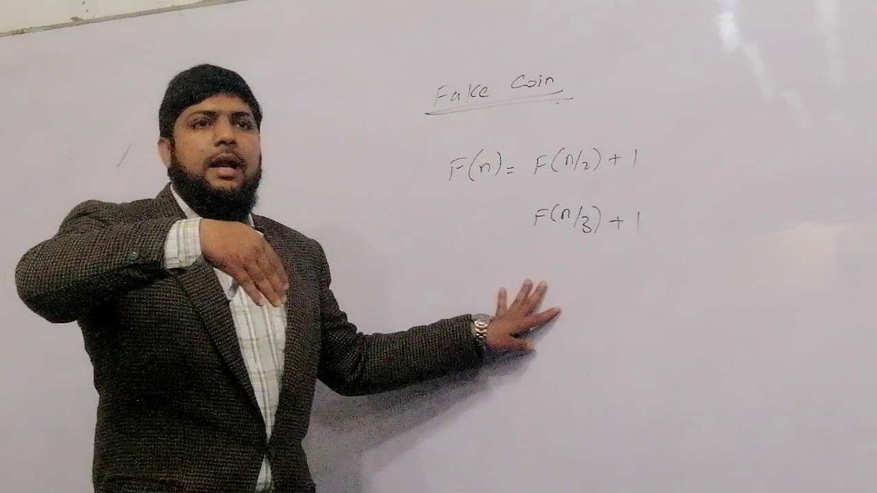 Divide and Conquer: Fake Coin Problem Explained