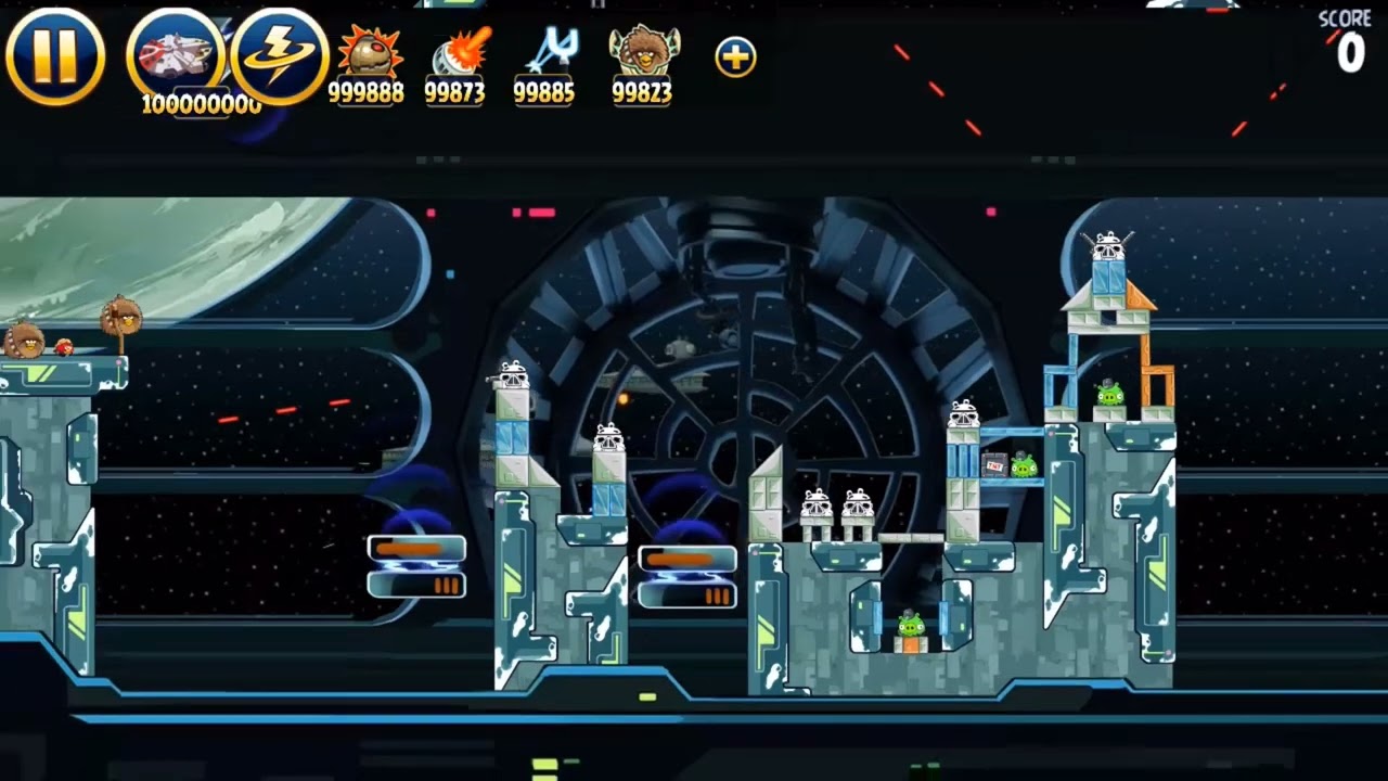 Angry Birds Star Wars Unused Levels Death Star 2 [1080p]