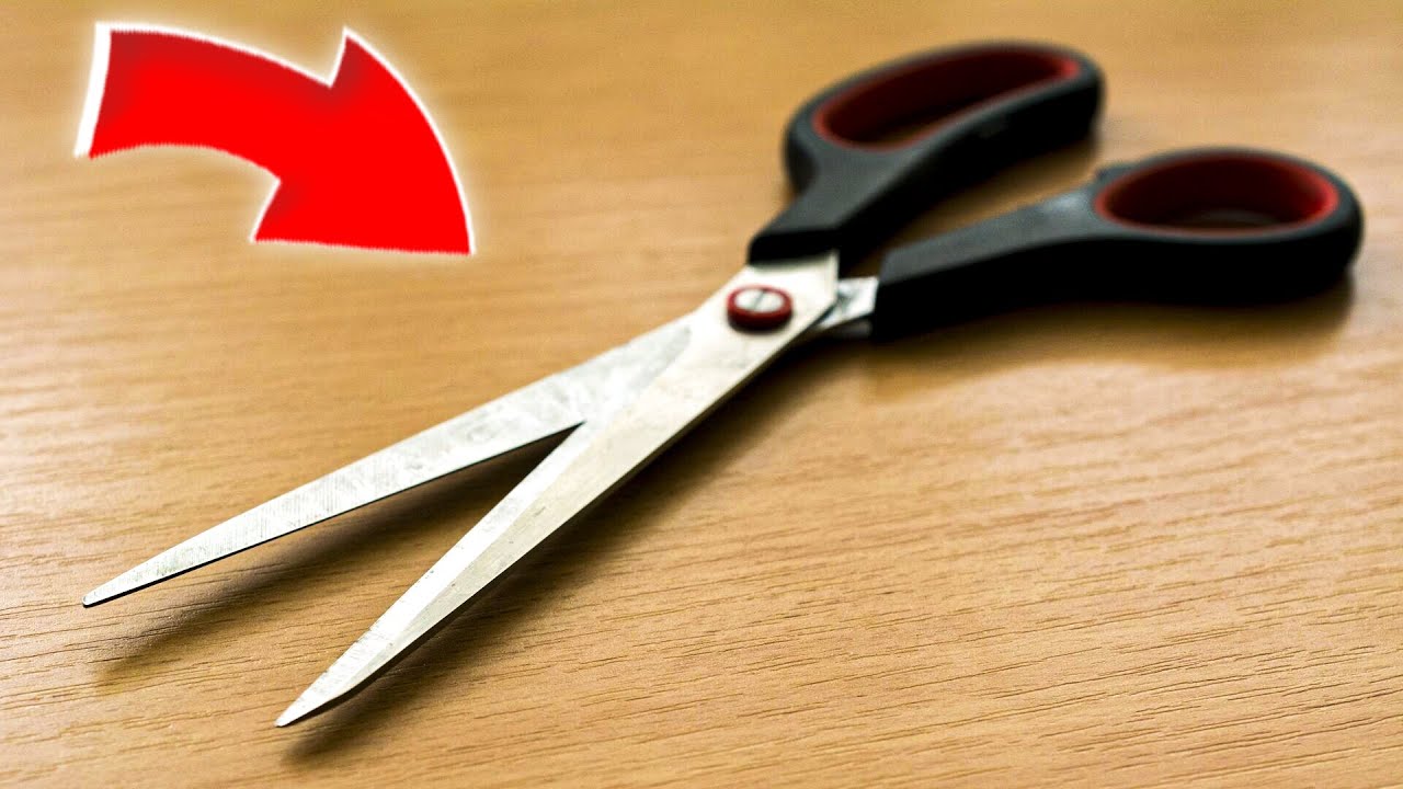 Ваши ножницы затупились? Попробуйте этот невероятно простой трюк с заточкой!