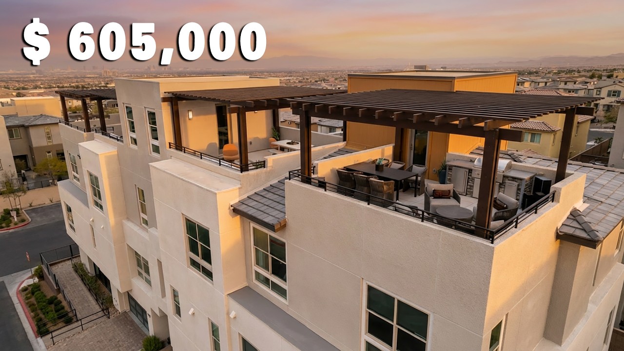 This Summerlin Townhome Has 360° Mountain and Strip Views