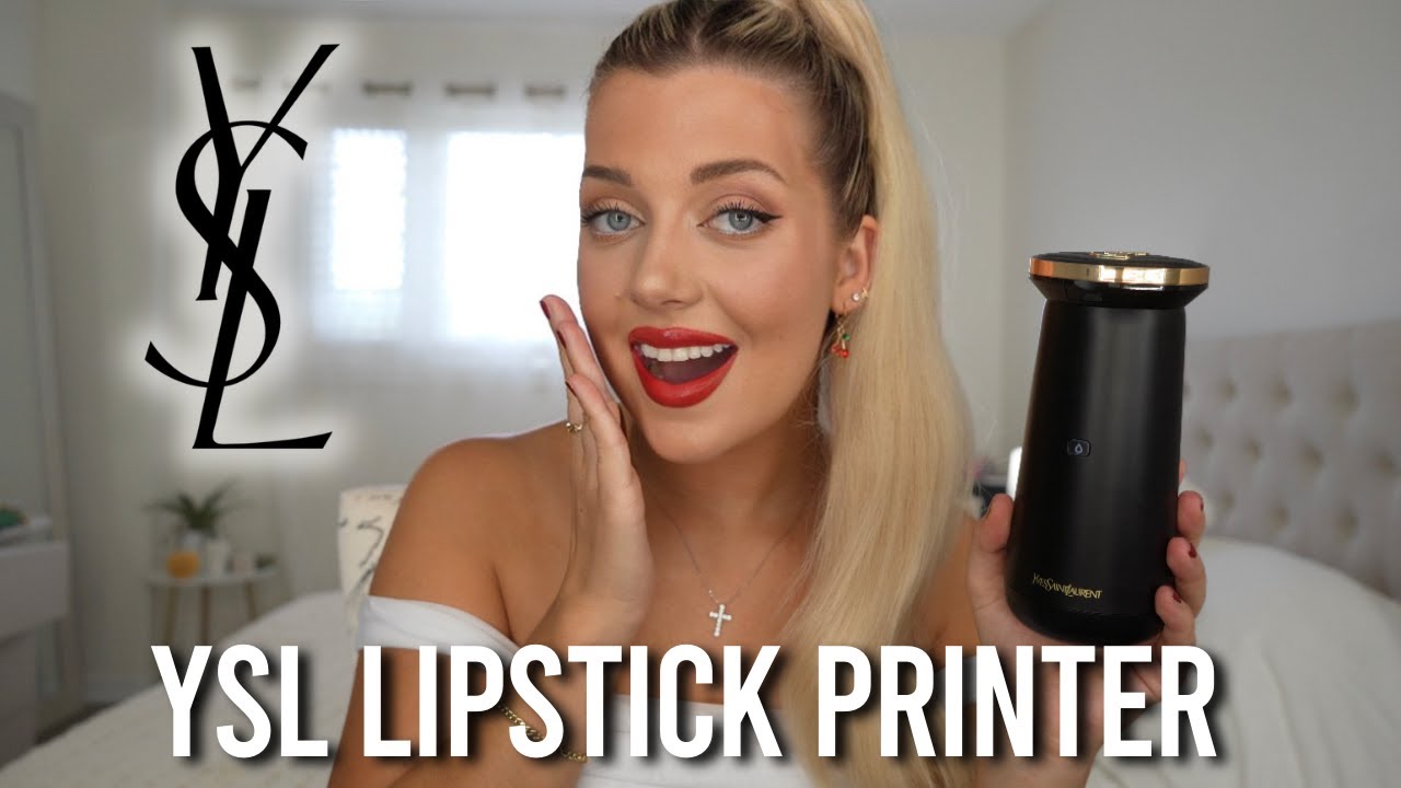 Testing The VIRAL Lipstick Printer! | YSL Rouge Sur Mesure