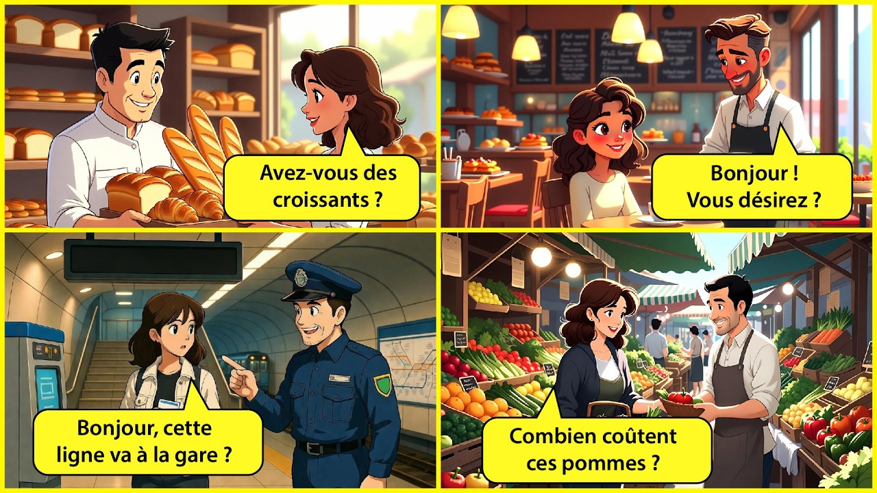 Real-Life French Conversations (A1–A2) perfect for A1–A2 beginners! 🇫🇷