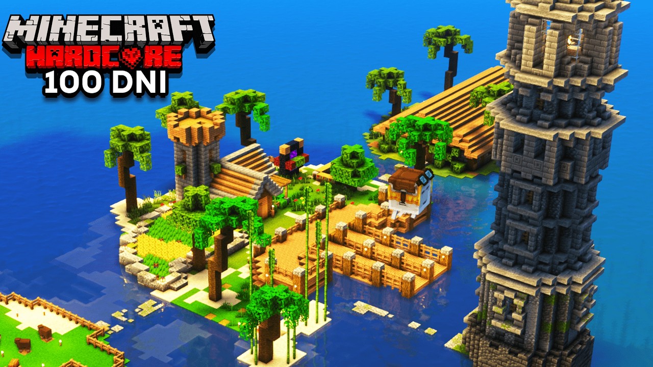 Przetrwałem 100 dni na TYLKO WYSPIE w Minecraft Hardcore!