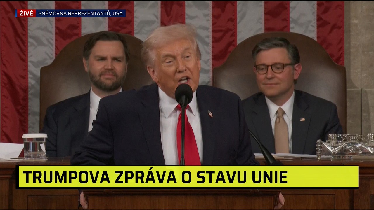 USA jsou zpět a silnější, pronesl Trump v nejdelším projevu. Demokraté na protest odcházeli