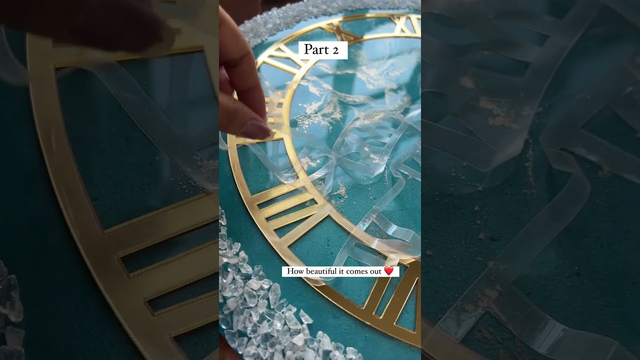Exquisite Resin Clock: Collaborative Masterpiece with Babita | PAPERTECH