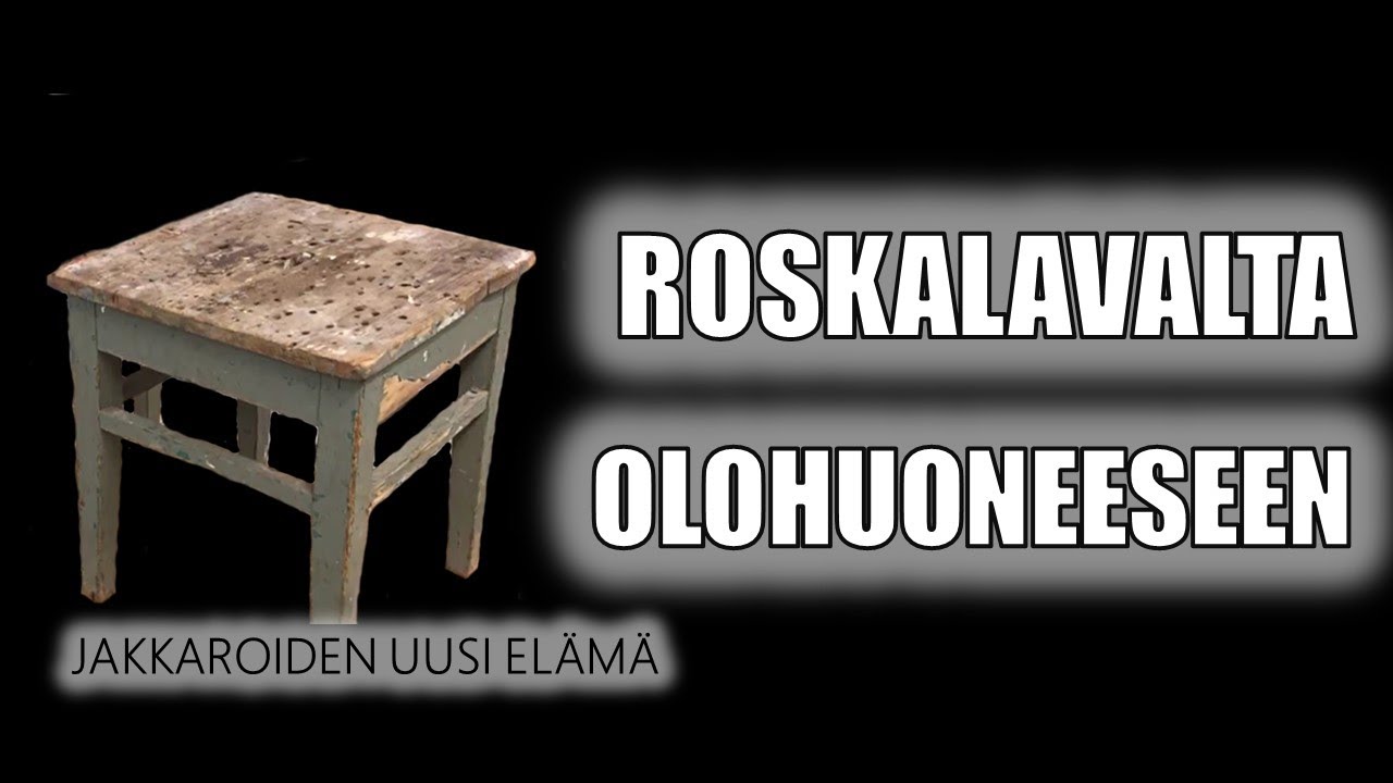 Roskalavalta olohuoneeseen: Jakkaroiden uusi elämä
