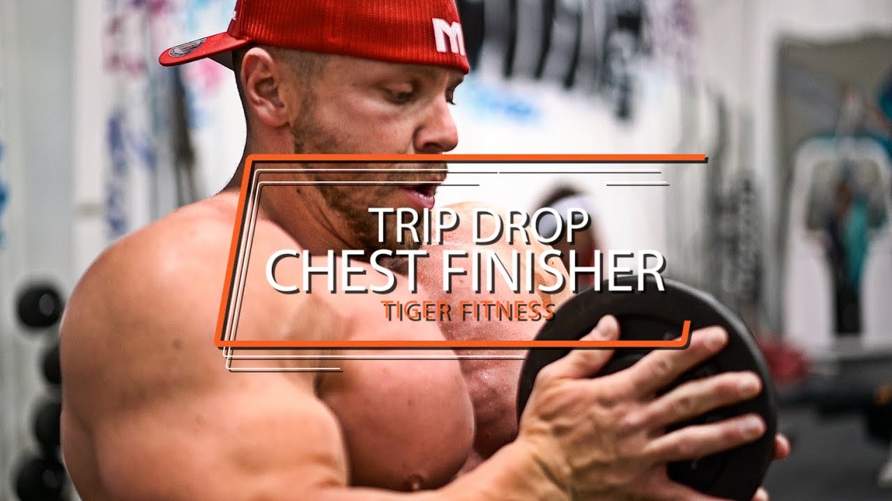 BIGGEST CHEST PUMP EVER | Trip Drop Chest Finisher Superset | Tiger Fitness