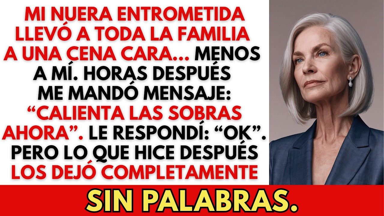 Mi Nuera Entrometida Me Mandó: “Calienta Las Sobras Ahora” Pero Lo Que Hice Después Los Dejó Helados