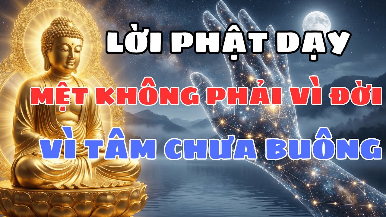 Mệt Không Phải Vì Đời, Mà Vì Tâm Chưa Buông – Phật Dạy Điều Này
