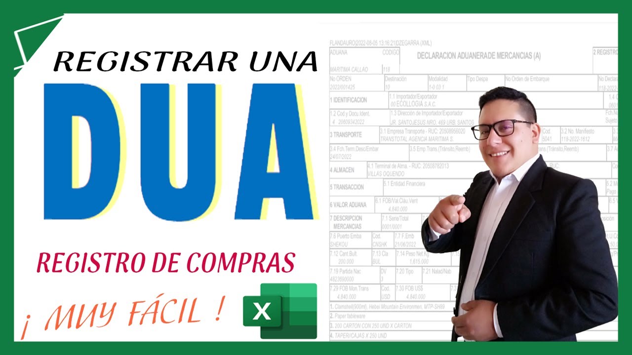 Registro de Compras de Declaración Única de Aduanas - DUA