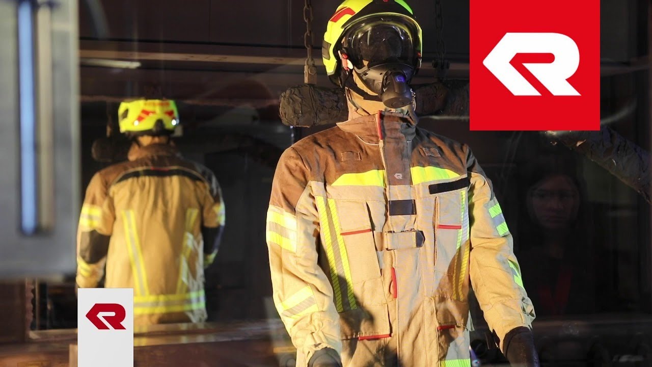 FIRE FLEX Protective Suit - Certification Tests Sprinkling and Fire