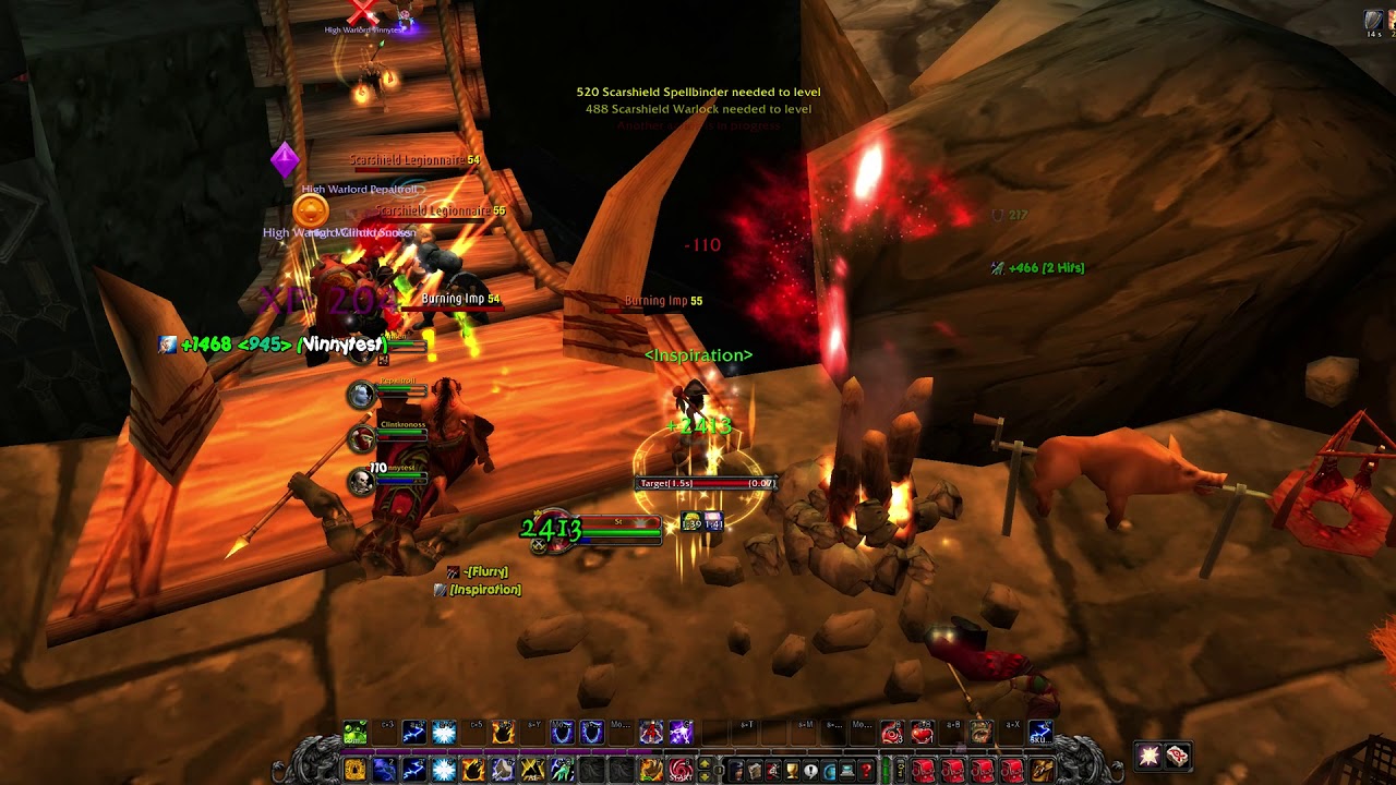 LBRS - 63K XP/H @ level 56 | WOW Classic Preparation Melee Cleave Dungeon Leveling