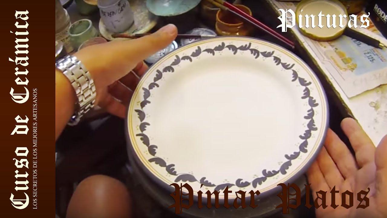 Curso de Cerámica - Pintar Platos de Cerámica