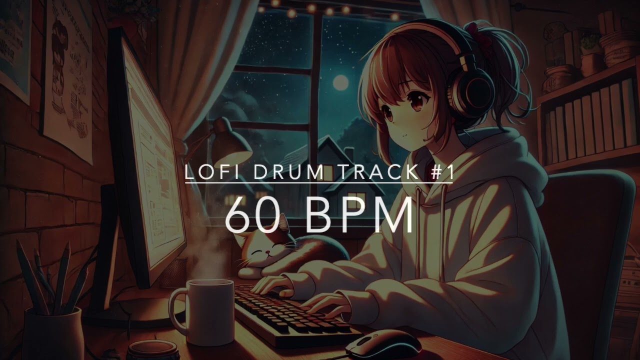 LoFi Drum Backing Track #1 - 60 BPM