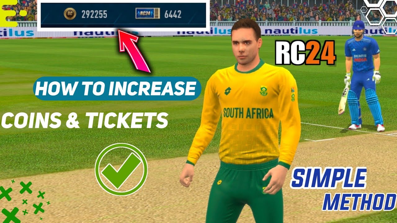 😱💥How To Increase Coins & Tickets Fast In Real Cricket 24 Tamil ||  Simple Trick || தமிழ்