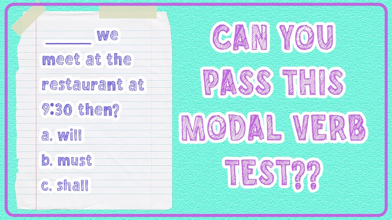 MODAL VERBS TEST  | English Grammar Test 😅 (Modal Verbs Explanation included!!!)