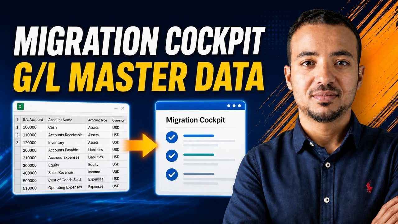 Data Migration Cockpit Demo on SAP S4Hana 2022: GL Account Master Data
