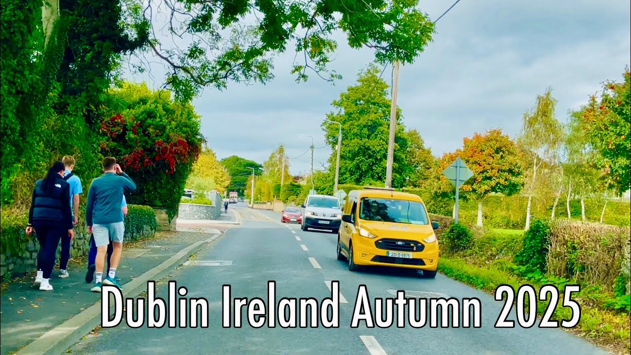 4k Autumn Drive Dublin Ireland 2025 | Dash Cam Ireland | Malahide and  Portmarnock Driving Tour