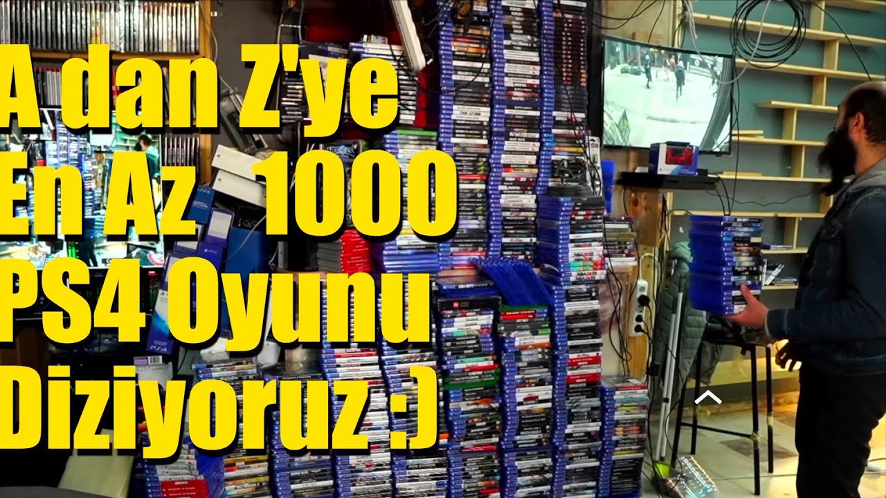 [🔴 Esnaftan Canlı] PS4 Oyun Arşivi Sonunda A'dan Z'ye Rafa Yerleşiyor