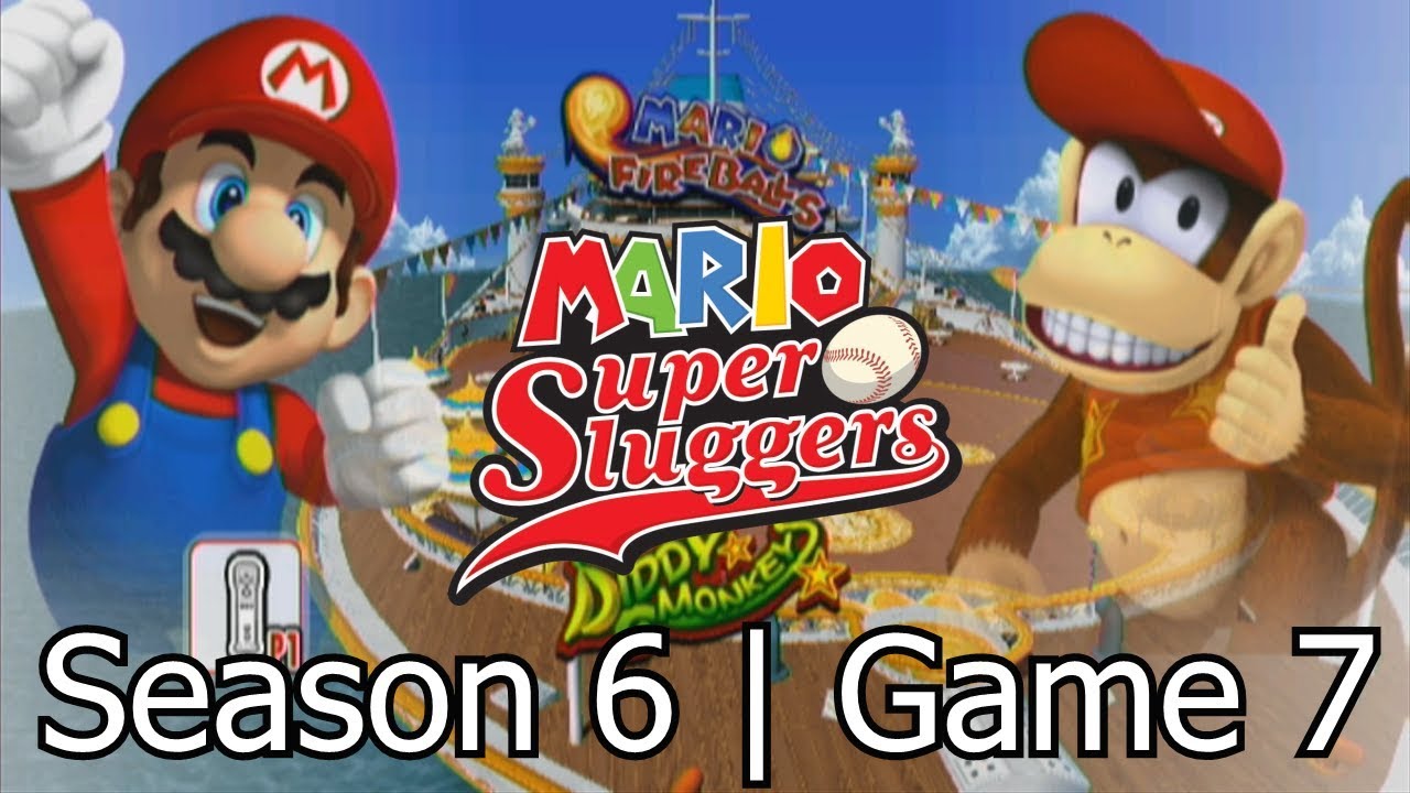 Mario Super Sluggers | Season 6 Game 7 - Mario vs Diddy @ Daisy Cruiser Daytime
