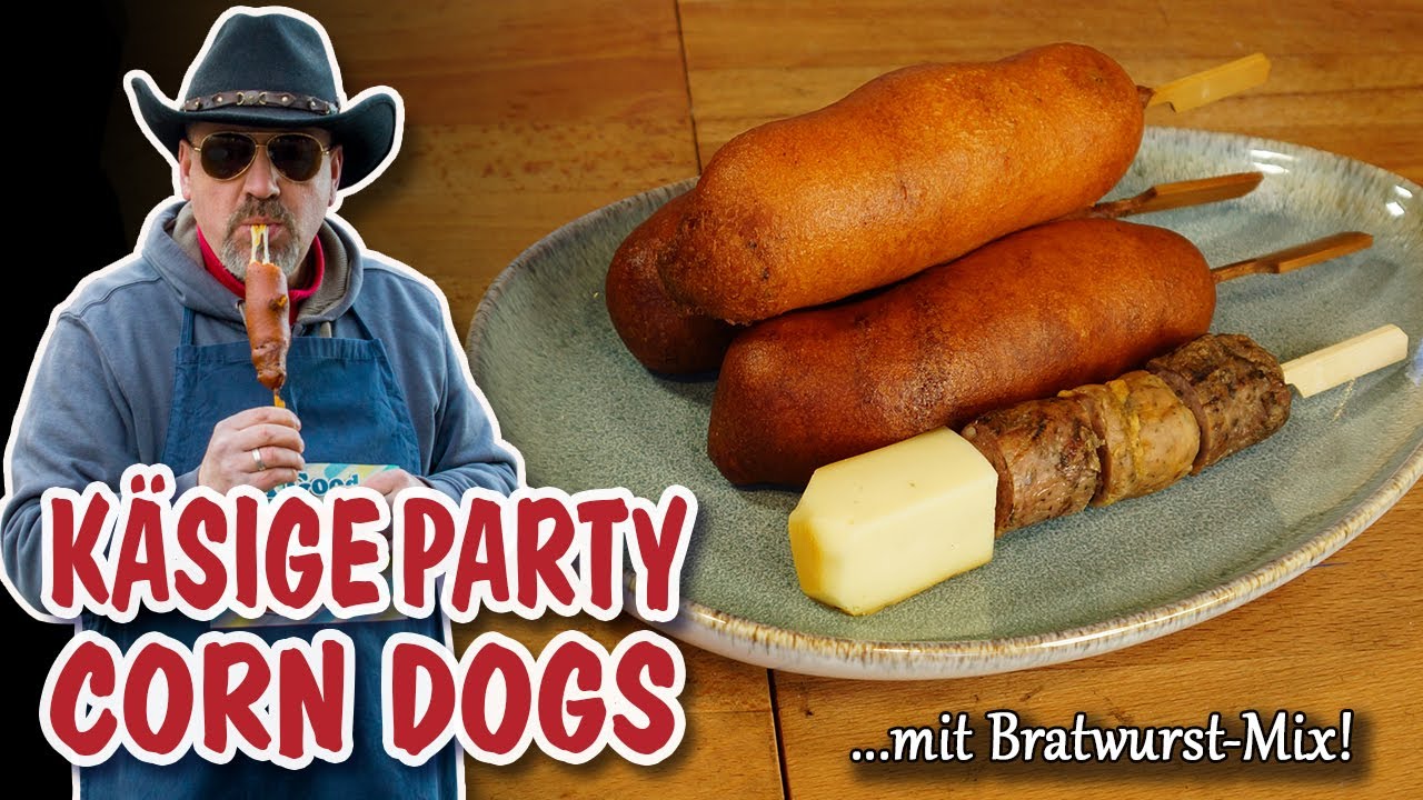 Käsige Party Corn Dogs | So einfach kannst Du Käse Party Corn Dogs selber machen! | Grill Five-0 🤠