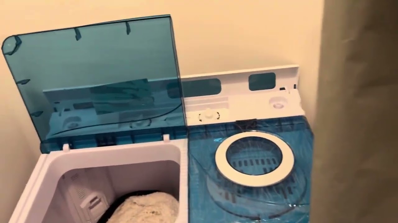 Giantek portable washing machine unboxing and set up.