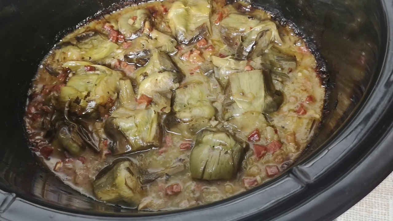 Alcachofas con jamón cocción lenta chupchup matic