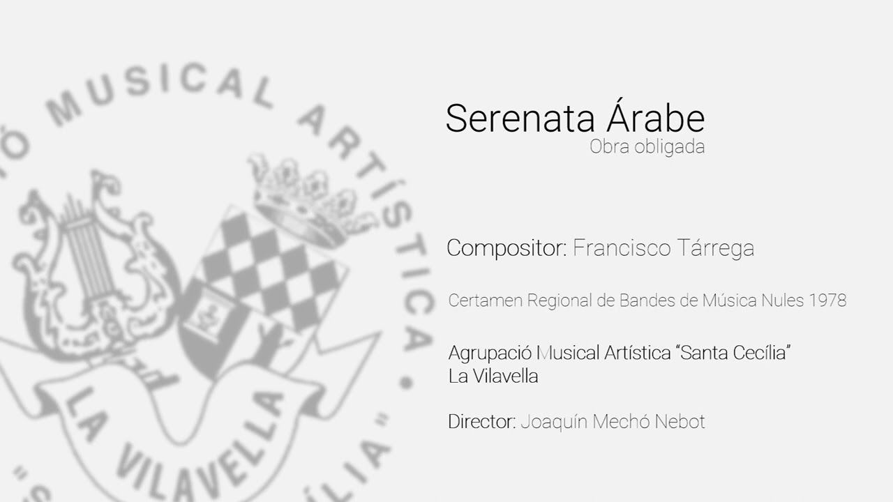 Serenata Árabe (Francisco Tárrega, CRBM 1978)