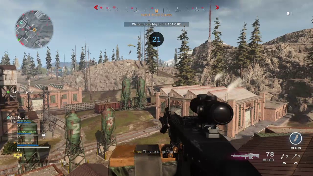 Warzone / M60 LMG Warmup / PS4 gameplay /Call of Duty&reg;