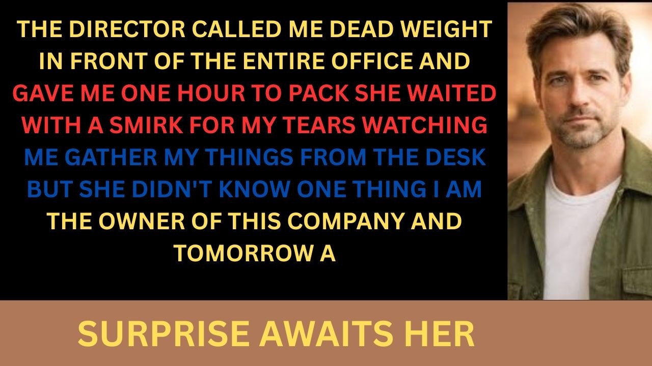 You Have One Hour – Pack Your Desk!” The Director Fired Me In Front Of Everyone… But I Was The