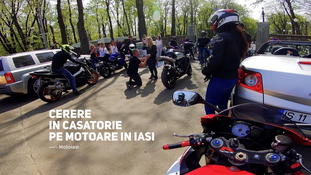 MotoIasi - Cerere in casatorie pe motoare in Iasi - Motorcycle marriage proposal #MotoIasi