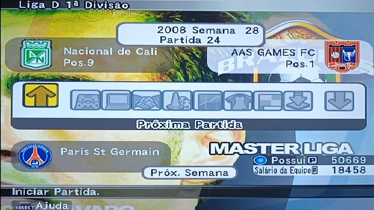 Informações após vigésima quarta rodada da Master Liga | Classificação | Tabela | Menu | LD 1D 3T