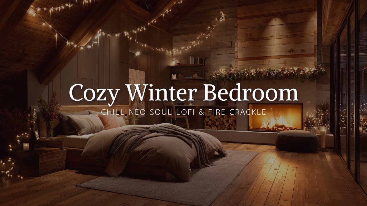 Cozy Winter Bedroom LoFi ❄️ Warm Neo Soul Beats for Relaxing, Chill & Focus