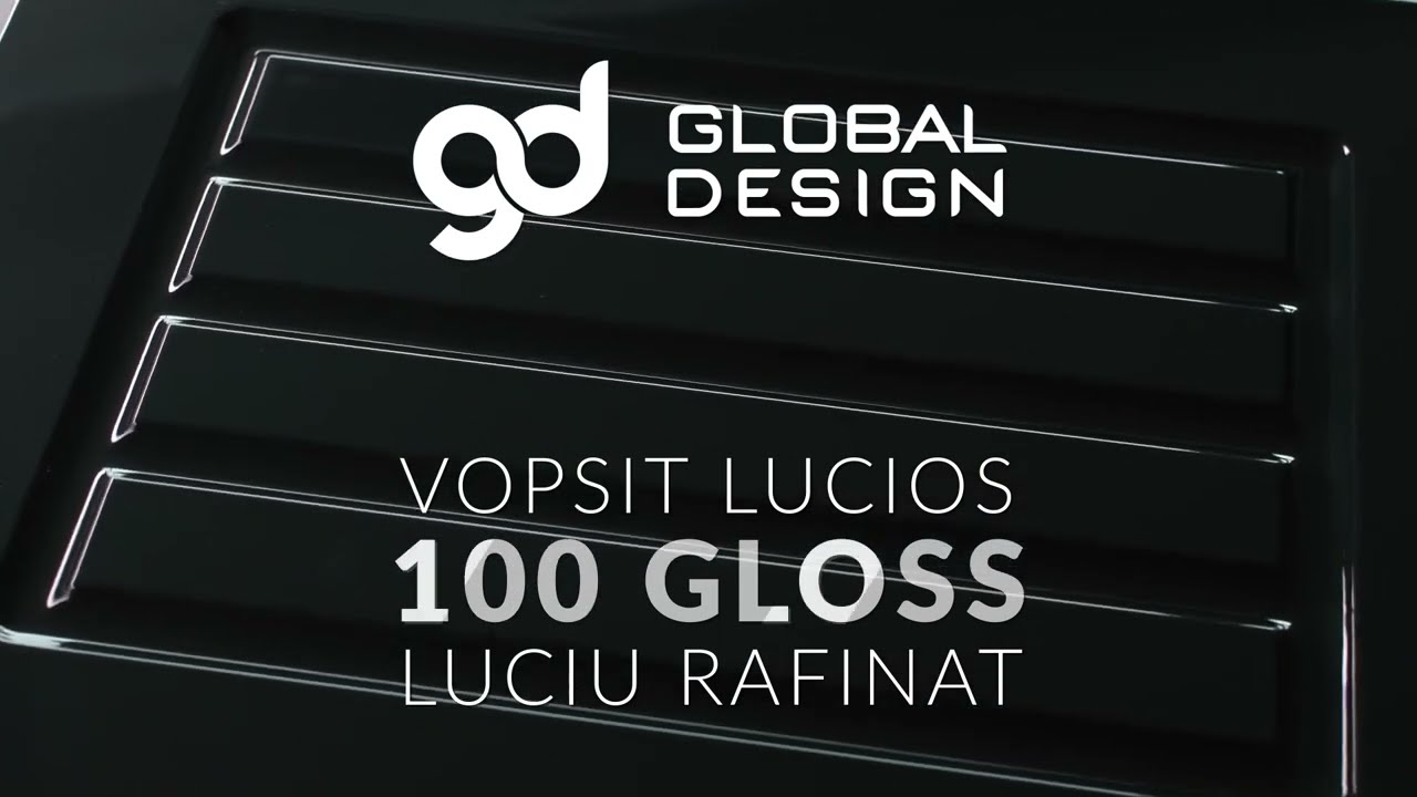 Finisaj LUCIOS 100 GLOSS la toate modelele de frezare marca Global Design